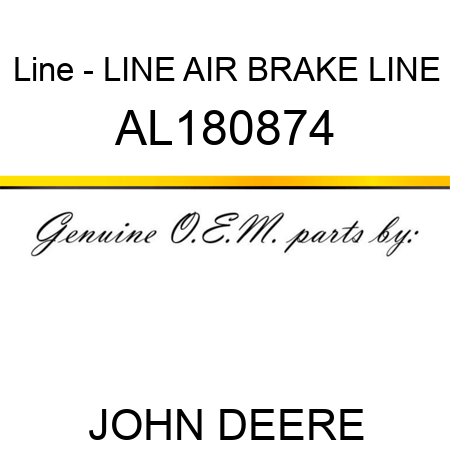 Line - LINE, AIR BRAKE LINE AL180874