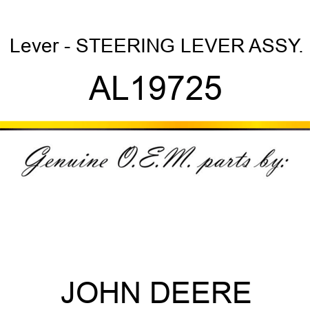 Lever - STEERING LEVER ASSY. AL19725