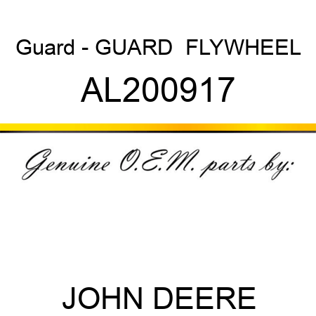Guard - GUARD, , FLYWHEEL AL200917