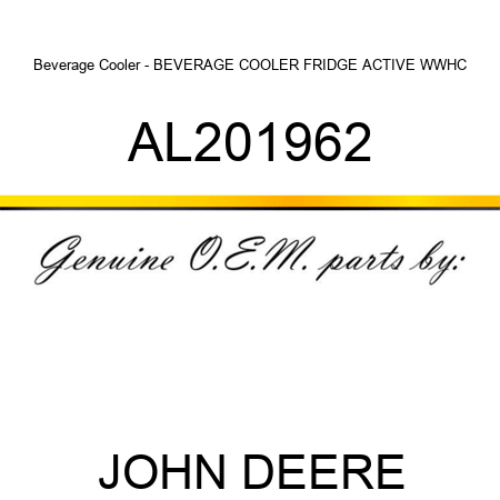 Beverage Cooler - BEVERAGE COOLER, FRIDGE ACTIVE WWHC AL201962
