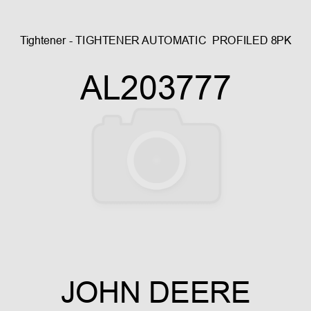 Tightener - TIGHTENER, AUTOMATIC,  PROFILED 8PK AL203777