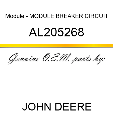 Module - MODULE, BREAKER, CIRCUIT AL205268