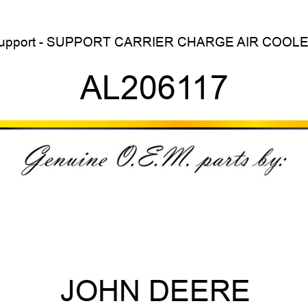 Support - SUPPORT, CARRIER CHARGE AIR COOLER AL206117