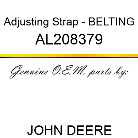 Adjusting Strap - BELTING AL208379