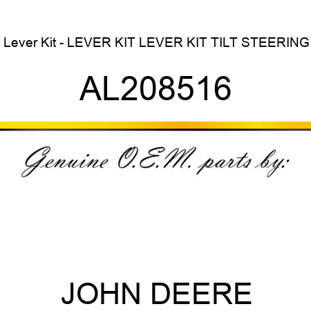 Lever Kit - LEVER KIT, LEVER KIT, TILT STEERING AL208516