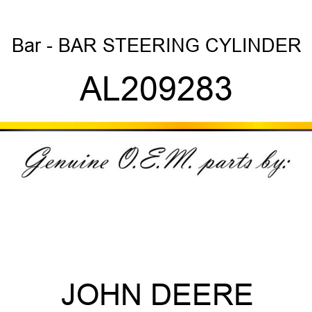 Bar - BAR, STEERING CYLINDER AL209283