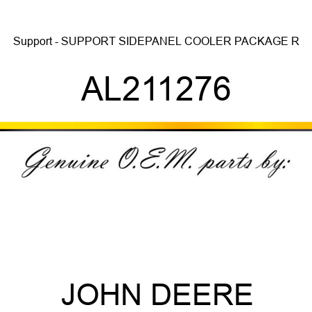 Support - SUPPORT, SIDEPANEL COOLER PACKAGE R AL211276