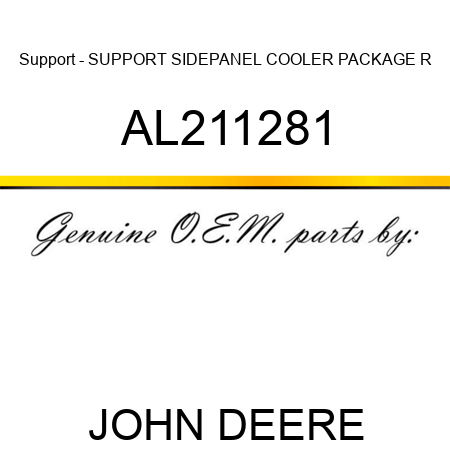 Support - SUPPORT, SIDEPANEL COOLER PACKAGE R AL211281