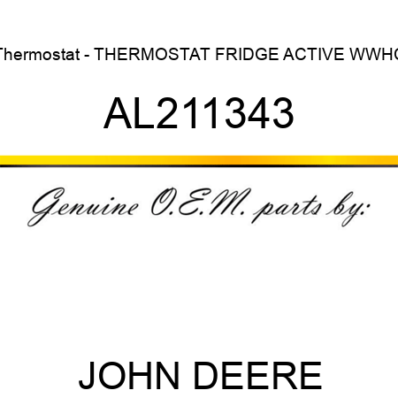 Thermostat - THERMOSTAT, FRIDGE ACTIVE, WWHC AL211343