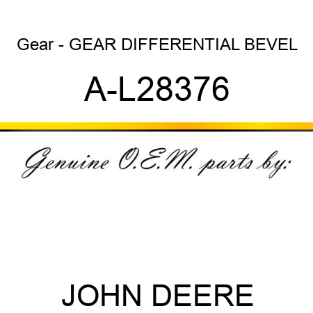 Gear - GEAR, DIFFERENTIAL BEVEL A-L28376