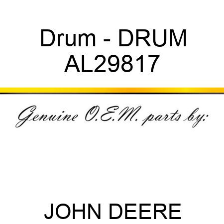 Drum - DRUM AL29817