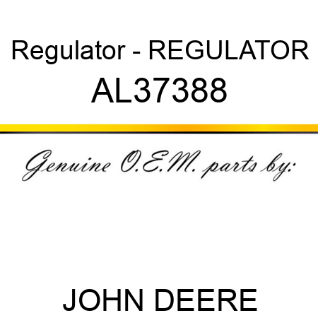 Regulator - REGULATOR AL37388