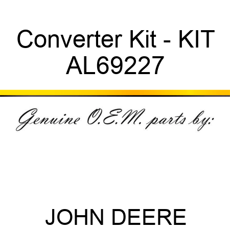 Converter Kit - KIT AL69227