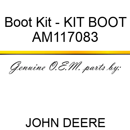 Boot Kit - KIT, BOOT AM117083