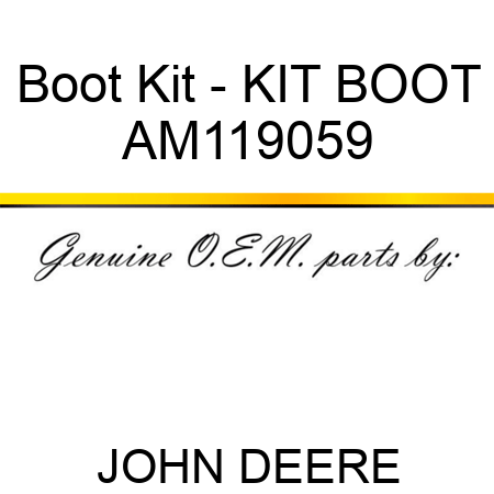 Boot Kit - KIT, BOOT AM119059