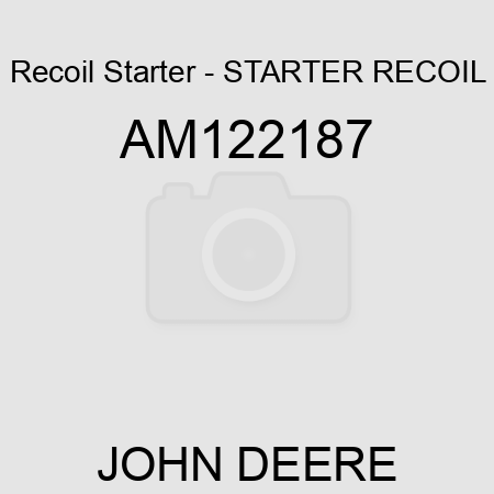 Recoil Starter - STARTER, RECOIL AM122187