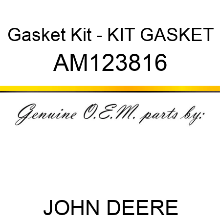 Gasket Kit - KIT, GASKET AM123816