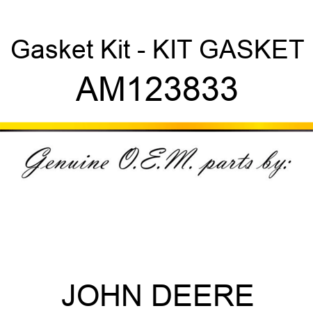 Gasket Kit - KIT, GASKET AM123833