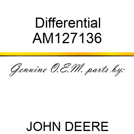 Differential AM127136