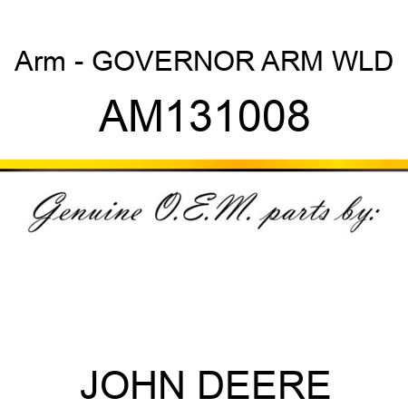 Arm - GOVERNOR ARM WLD AM131008