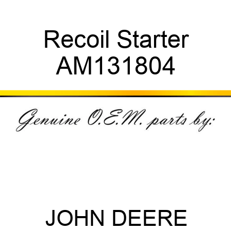 Recoil Starter AM131804