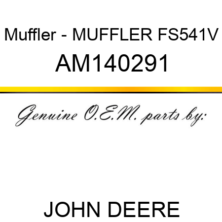 Muffler - MUFFLER, FS541V AM140291