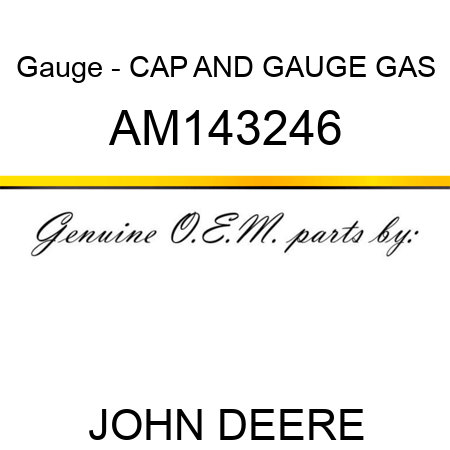 Gauge - CAP AND GAUGE, GAS AM143246