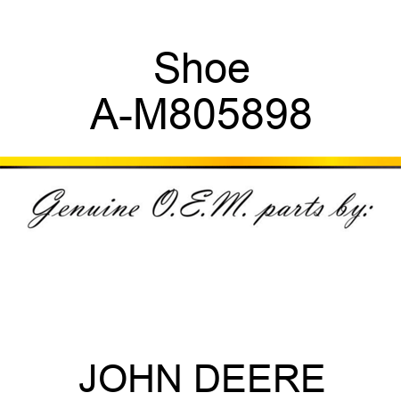 Shoe A-M805898