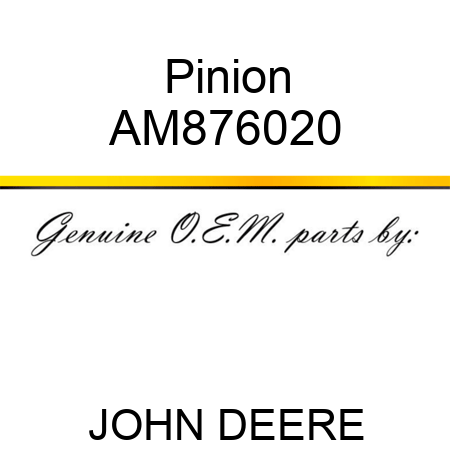 Pinion AM876020