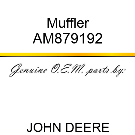 Muffler AM879192
