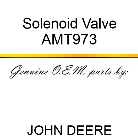 Solenoid Valve AMT973