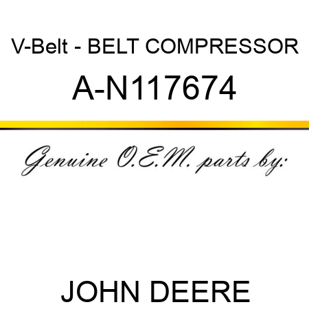 V-Belt - BELT, COMPRESSOR A-N117674