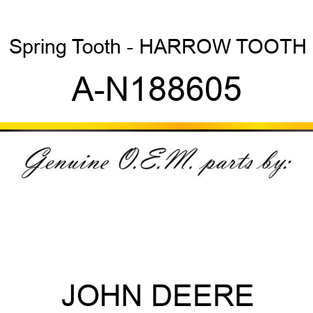Spring Tooth - HARROW TOOTH A-N188605