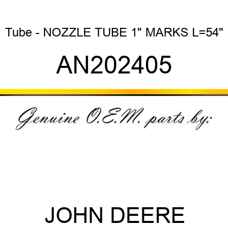 Tube - NOZZLE TUBE 1