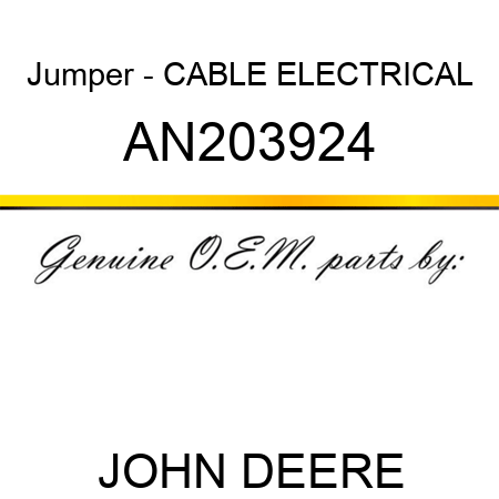 Jumper - CABLE, ELECTRICAL AN203924