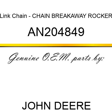 Link Chain - CHAIN, BREAKAWAY ROCKER AN204849
