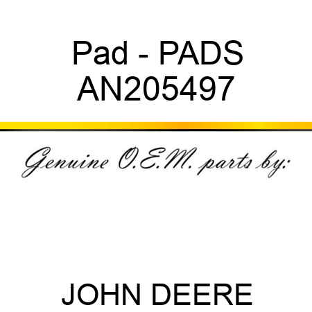 Pad - PADS AN205497