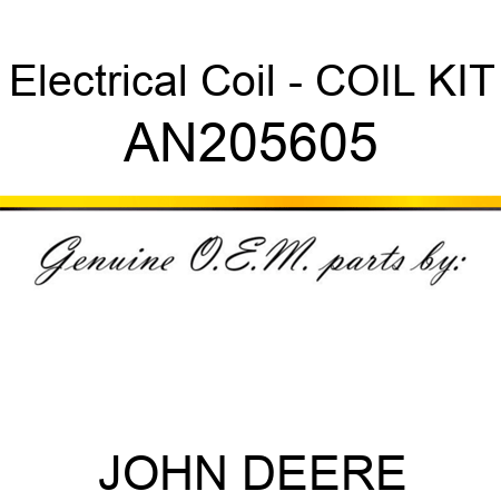 Electrical Coil - COIL KIT AN205605