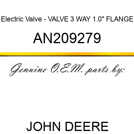 Electric Valve - VALVE, 3 WAY 1.0