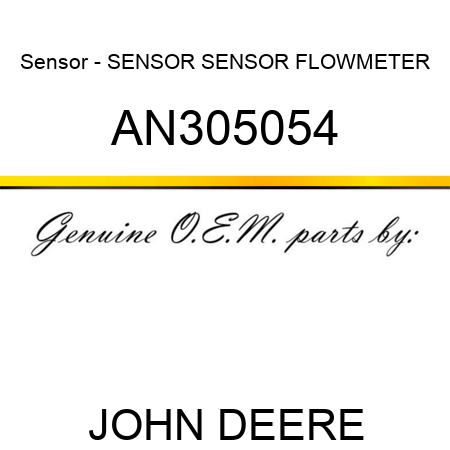 Sensor - SENSOR, SENSOR, FLOWMETER AN305054