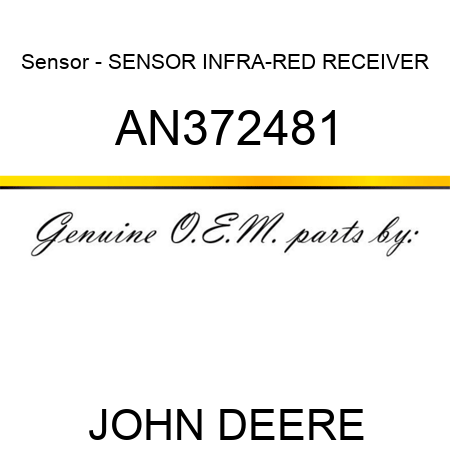 Sensor - SENSOR, INFRA-RED RECEIVER AN372481
