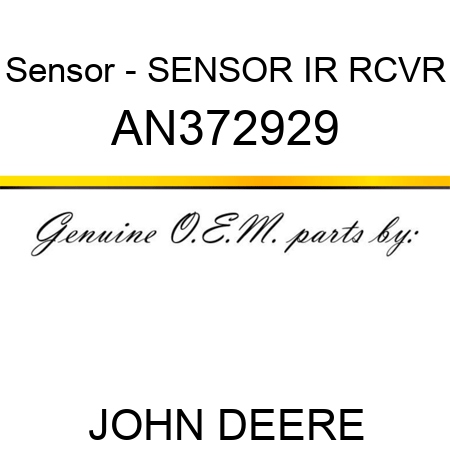 Sensor - SENSOR, IR RCVR AN372929