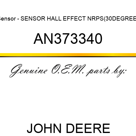 Sensor - SENSOR, HALL EFFECT NRPS(30DEGREE) AN373340