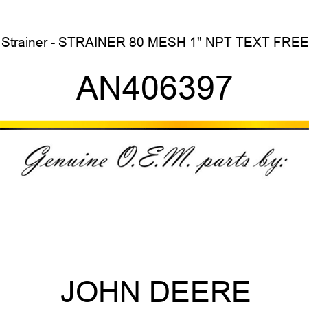 Strainer - STRAINER, 80 MESH 1