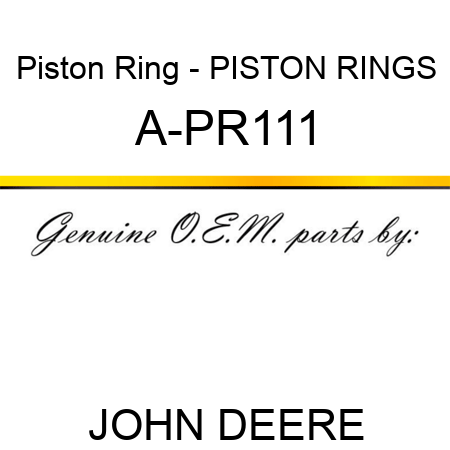 Piston Ring - PISTON RINGS A-PR111