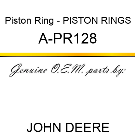 Piston Ring - PISTON RINGS A-PR128