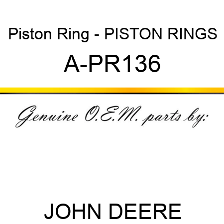 Piston Ring - PISTON RINGS A-PR136