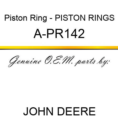 Piston Ring - PISTON RINGS A-PR142