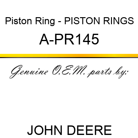 Piston Ring - PISTON RINGS A-PR145