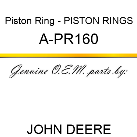 Piston Ring - PISTON RINGS A-PR160